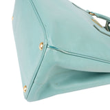 Prada Turquoise Saffiano Leather Galleria Handbag