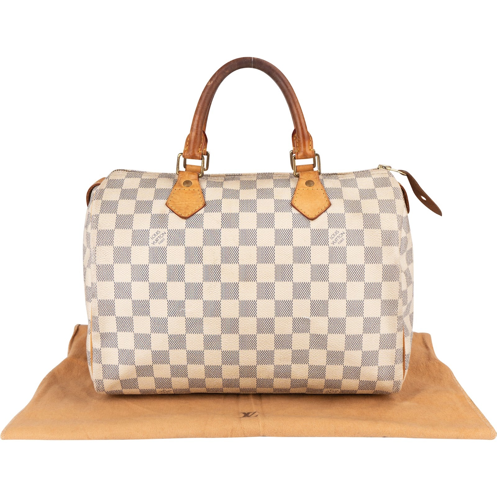 Louis Vuitton Monogram Damier Azur Speedy 30 Handbag - vintageandkickz