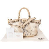 Coach Python Embossed Madison Lindsey Satchel Shoulder Bag
