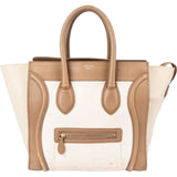Céline Tricolor Leather Luggage Handbag