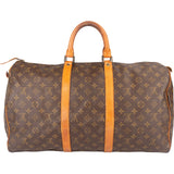 Louis Vuitton Monogram Canvas Keepall 50 Travel Bag