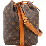 Louis Vuitton Monogram Canvas Sac Noé Petit Shoulder Bag