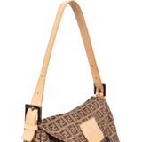 Fendi FF Monogram Baguette Buckle Shoulder Bag