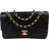 Chanel Quilted Lambskin 24K Gold Small Double Flap Shoulder Bag