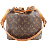 Louis Vuitton Monogram Canvas Sac Noé Petit Shoulder Bag
