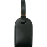 Louis Vuitton Dark Green Leather Luggage Tag (T)