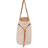 Louis Vuitton Monogram Damier Azur Neverfull MM Shoulder Bag