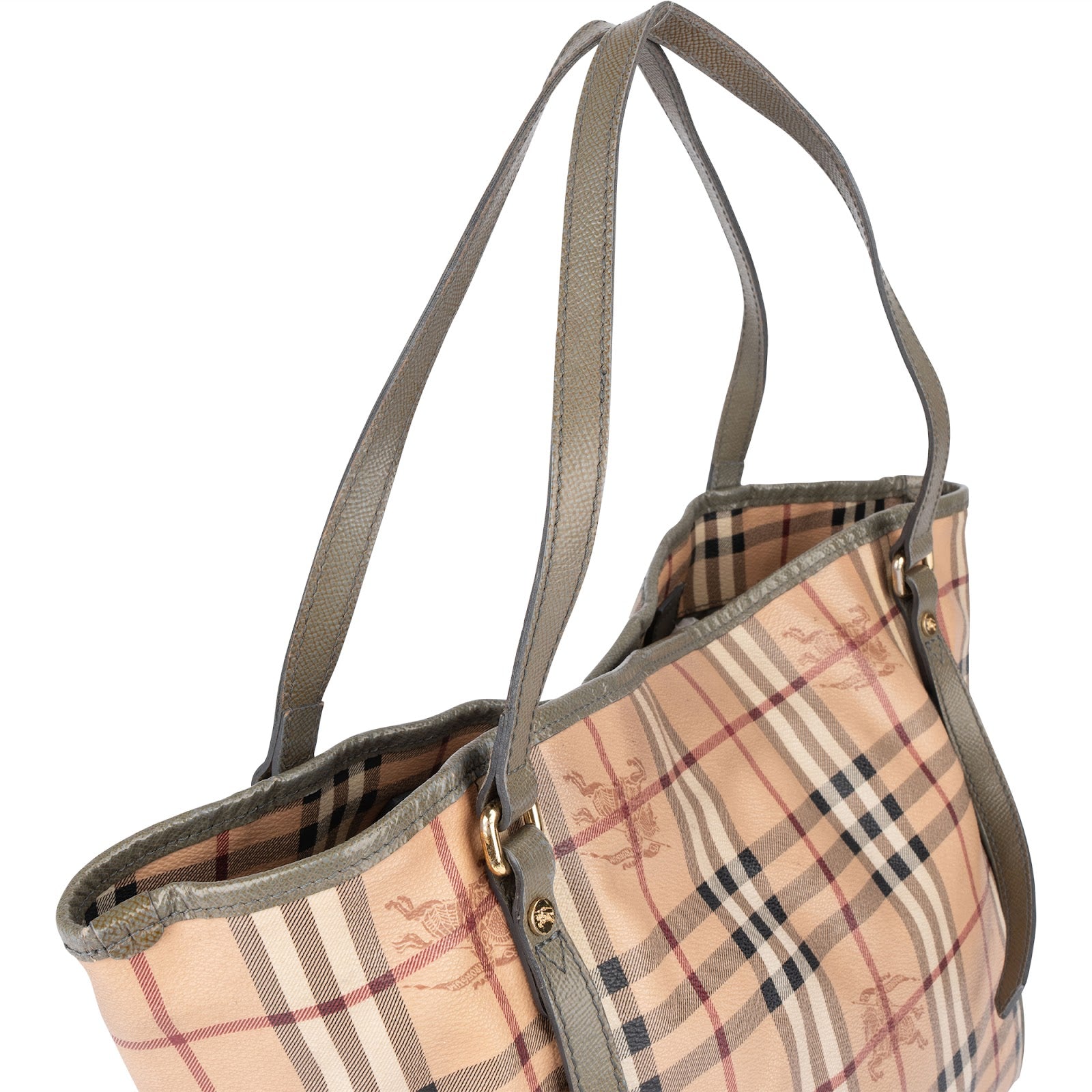 Burberry Haymarket Check Canterbury Tote Shoulder Bag - vintageandkickz