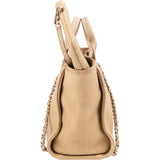 Chanel Canvas Small Deauville Tote Handbag