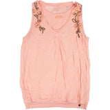 Galliano Pink Floral Embellished 2 in 1 Top (M)