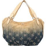 Celine Denim Ombre Monogram Sulky Hobo Shoulder Bag