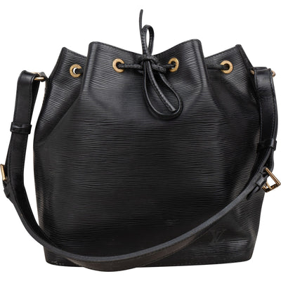 Louis Vuitton Noir Epi Leather Sac Noé Petit Shoulder Bag