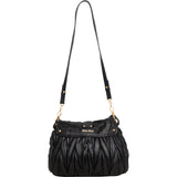 Miu Miu Matelassé Leather Coffer Hobo Shoulder Bag