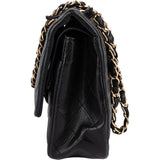 Chanel Quilted Lambskin 24K Gold Medium Double Flap Crossbody Bag