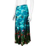 Gucci Multicolor Vita Garden Print Silk Skirt (IT42)