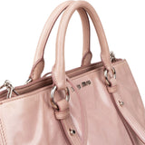 Miu Miu Vitello Lux Shine Leather Tote Satchel Handbag