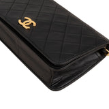 Chanel Quilted Lambskin 24K Gold Single Flap Shoulder Bag