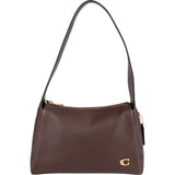 Coach Brown Pebbled Leather Lola C Shoulder Bag