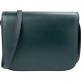 Celine Dark Green Boxcalf Classic Box Medium Crossbody Bag