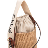 Chloé Small Woody Basket Raffia Crossbody Handbag