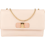 Salvatore Ferragamo Saffiano Leather Vara Bow Flap Crossbody Bag