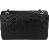 Chanel Quilted Lambskin Medium 24 K Gold Zip Single Flap Shoulder Bag