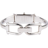 Gucci Silver Tone Horsebit 1500L Bangle Woman Watch