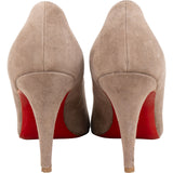 Christian Louboutin Taupe Leather Suede Simple Pumps (38,5)