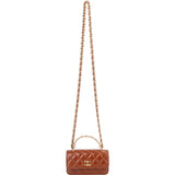 Chanel Quilted Lambskin Single Flap Wallet on Chain Crossbody Bag