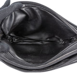 Loewe Black Leather Anagram Crossbody Bag