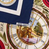 Hermès La Ronde des Heures Silk 90 Scarf Tuch