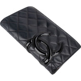 Chanel Quilted Lambskin Cambon Long Wallet