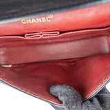 Chanel Quilted Lambskin Chevron Medium 24K Gold Double Flap Shoulder Bag