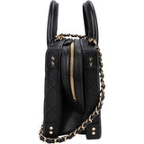Chanel Quilted Lambskin CC Stitched Vanity Crossbody Handbag