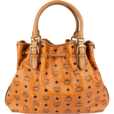 MCM Monogram Visetos Essential Drawstring Hobo Handbag