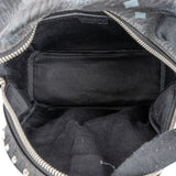 MCM Visetos Monogram Black Small Studded Stark Backpack