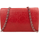 [🔄️B20 / F45] Chanel Camellia Embossed Leather Wallet on Chain Crossbody Bag - vintageandkickz