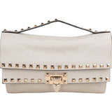 Valentino Garavani Grained Calfskin Rockstud Double Flap Crossbody Bag
