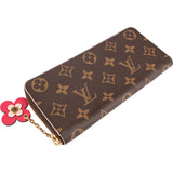 Louis Vuitton Monogram Canvas Flower Zippy Clemence Wallet