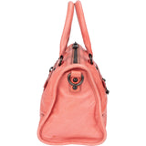 Miu Miu Vitello Lux Leather Small Bauletto Padlock Handbag