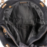 Salvatore Ferragamo Pebbled Leather Gancini Tote Shoulder Bag