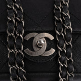 Chanel Stitching Caviar Leather Single Flap Crossbody Bag
