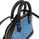Louis Vuitton Blue Epi Leather Alma Nano Crossbody Bag - vintageandkickz