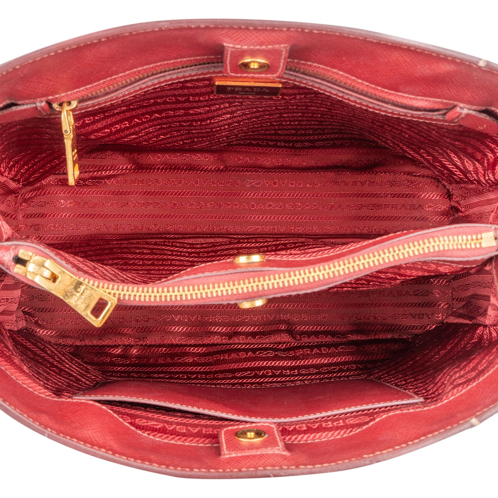 Prada Saffiano Leather Lux Galleria Handbag - vintageandkickz