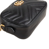 Gucci Matelassé Leather GG Marmont Mini Camera Crossbody Bag