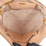 Miu Miu Madras Leather Side Zip Tote Handbag