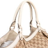 Gucci Monogram GG Canvas Sukey Large Hobo Tote Handbag