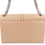 Yves Saint Laurent Grain De Poudre Matelassé Large Envelope Crossbody Bag