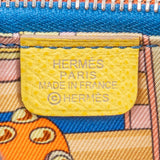 Hermès Yellow Epsom Leather Silk'in Azap Compact Wallet