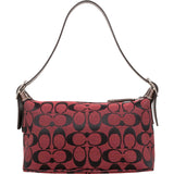 Coach Red Monogram Signature Demi Mini Handbag